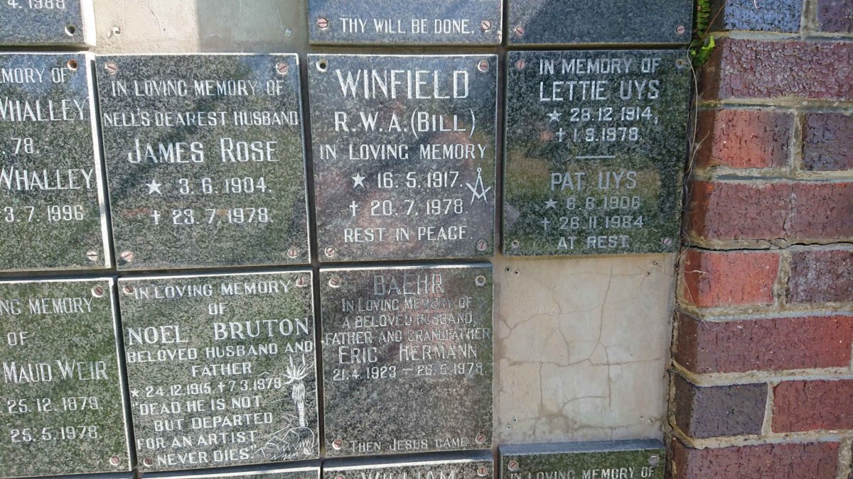 27. Memorial Wall