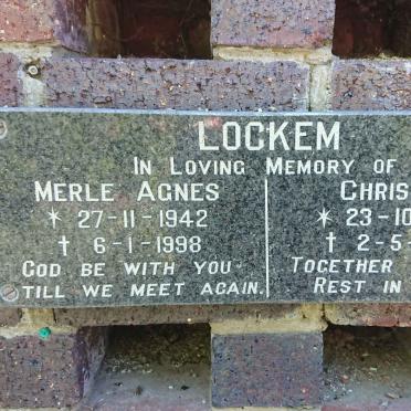 LOCKEM Christian 1938-2009 &amp; Merle Agnes 1942-1998