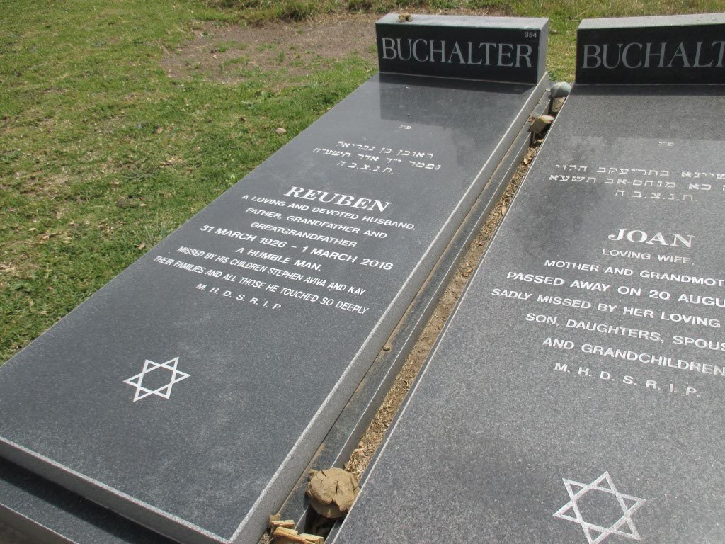 BUCHALTER Reuben 1926-2018