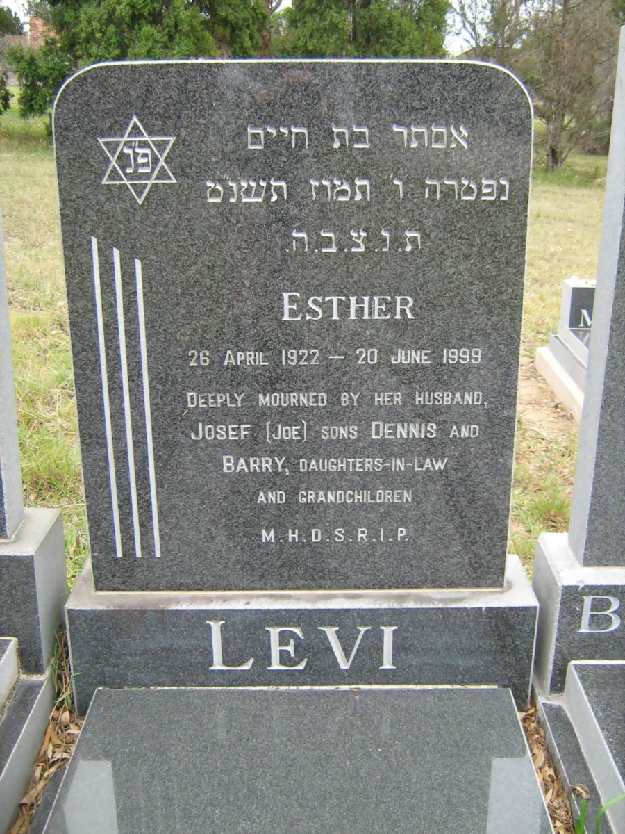 LEVI Esther 1922-1999