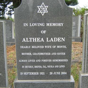 LADEN Althea 1921-2004