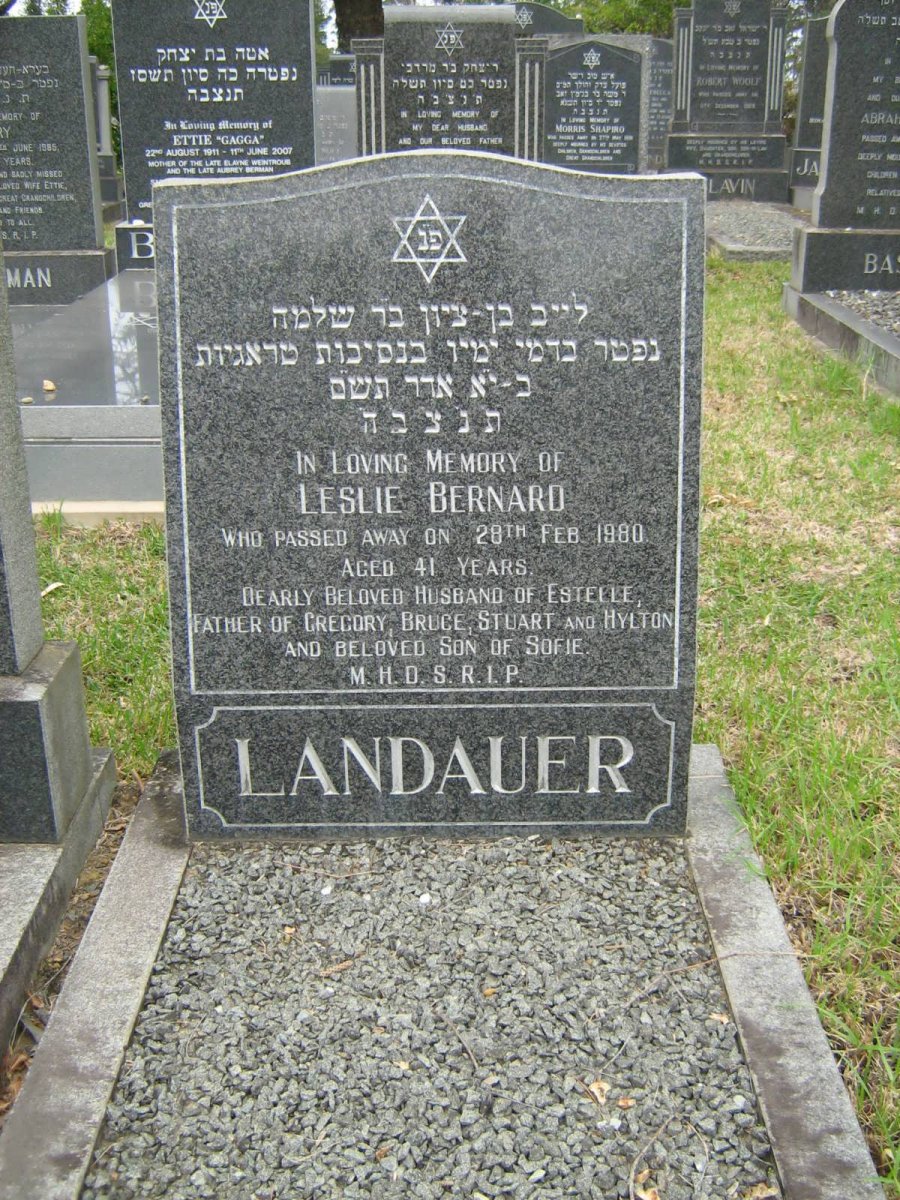 LANDAUER Leslie Bernard -1980