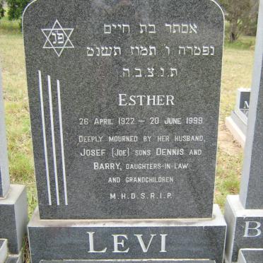 LEVI Esther 1922-1999