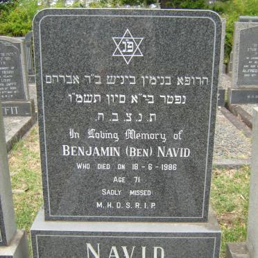 NAVID Benjamin -1986 