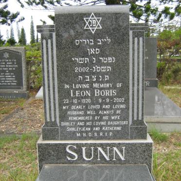 SUNN Leon Boris 1920-2002