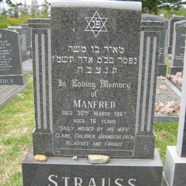 STRAUSS Manfred -1987