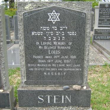 STEIN Louis 1897-1981