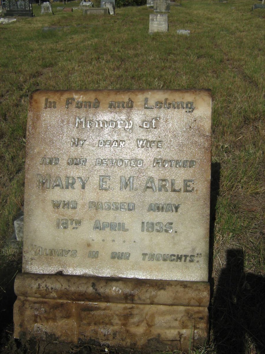ARLE Mary E.M. -1935