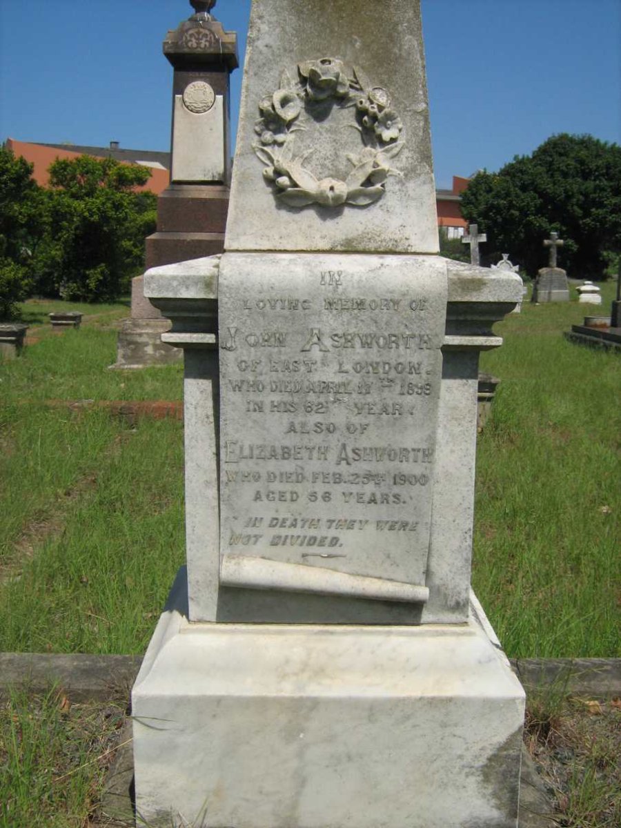 ASHWORTH John -1899 &amp; Elizabeth -1900