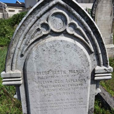 ASPLAND Robert Bertie Milner -1898