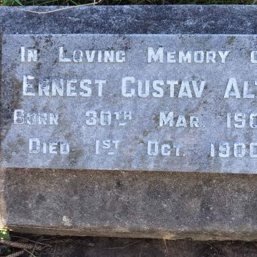 ALT Ernest Gustav 1900-1900
