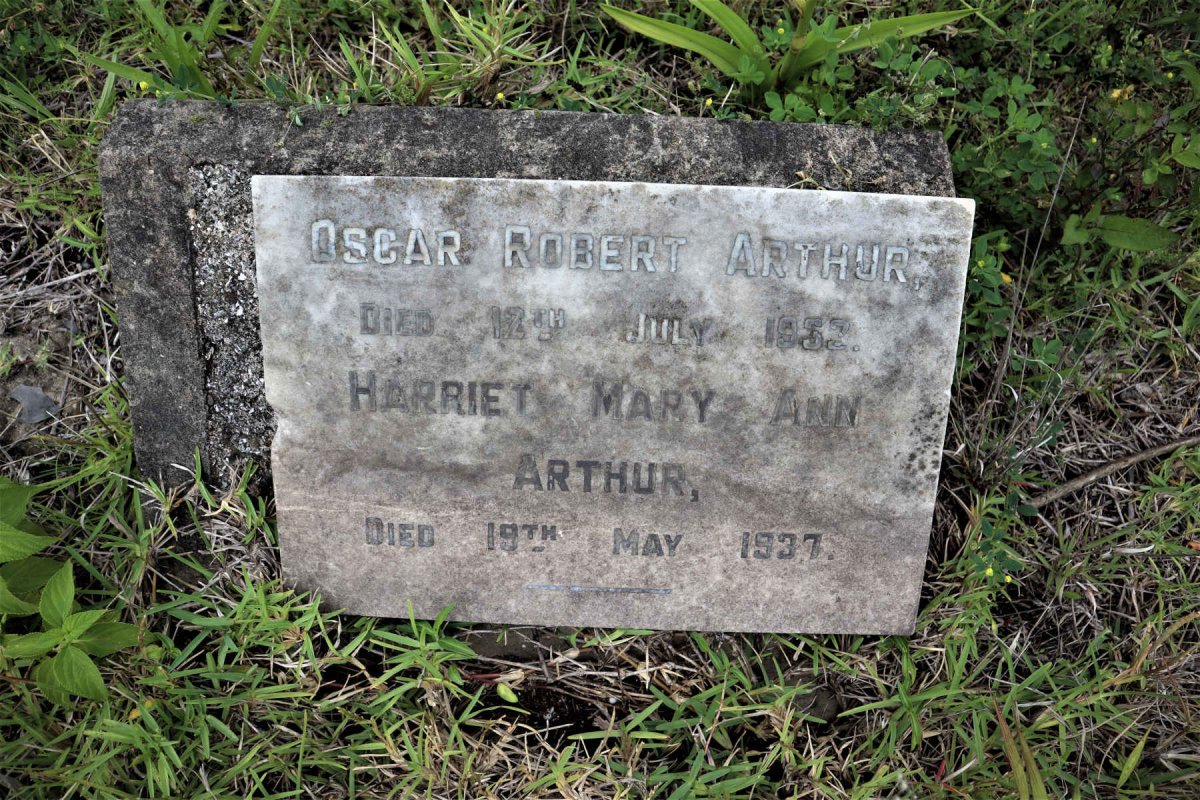 ARTHUR Oscar Robert -1933 &amp; Harriet Mary Ann -1937