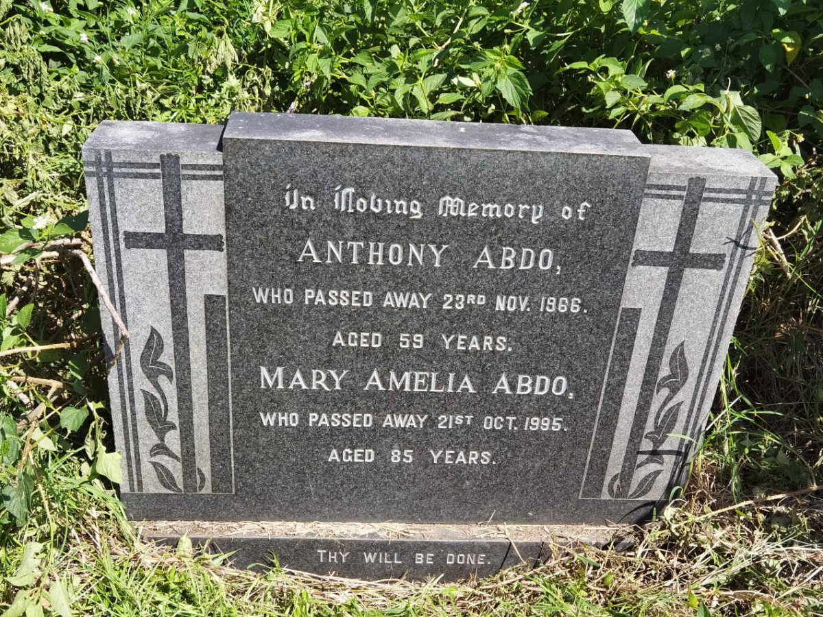 ABDO Anthony -1966 & Mary Amelia -1995