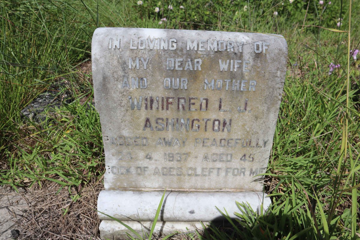 ASHINGTON Winifred L.J. -1937