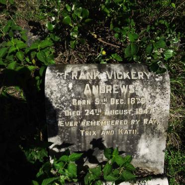 ANDREWS Frank Vickery 1879-1947