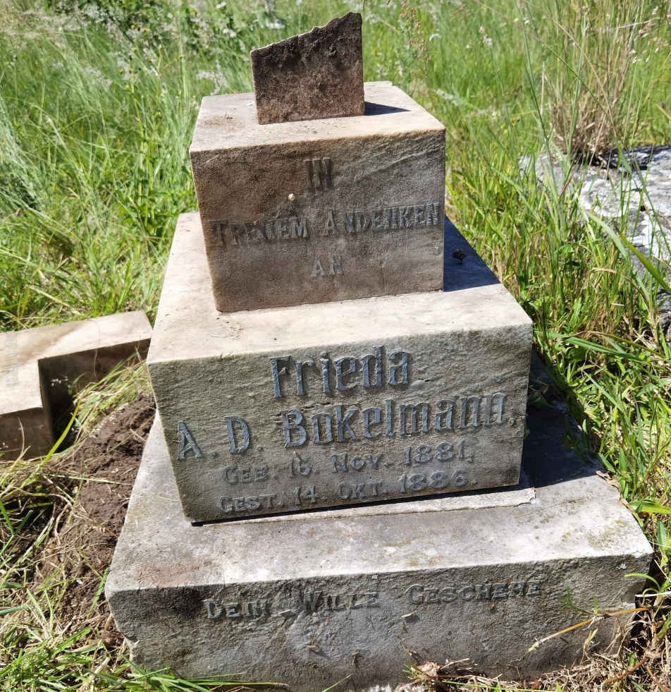 BOKELMANN Frieda A.D. 1881-1886