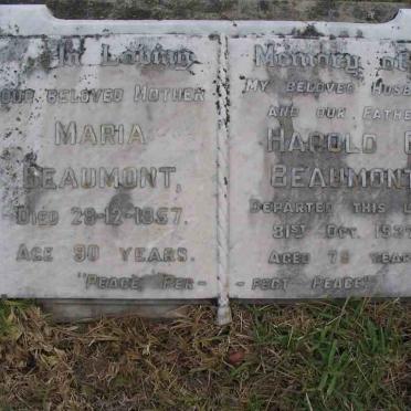 BEAUMONT Harold G. -1937 &amp; Maria -1957