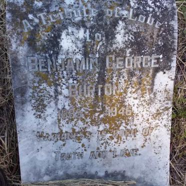 BURTON Benjamin George 1885-1946