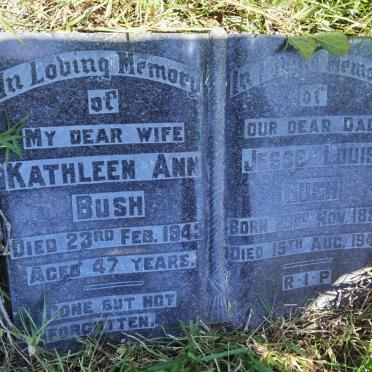 BUSH Jesse Louis 1882-1945 & Kathleen Ann -1945
