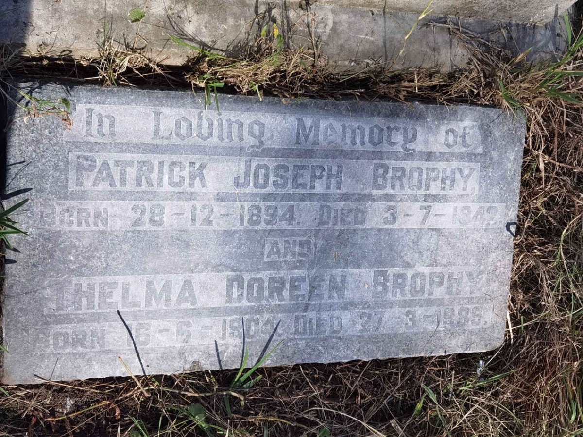 BROPHY Patrick Joseph 1894-1942 &amp; Thelma Doreen 1904-1985