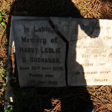 BUCHANAN Harry Leslie B. 1878-1940