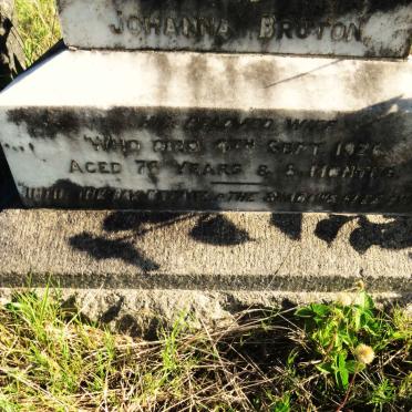 BRUTON William Thomas -1920 & Johanna -1926 _2