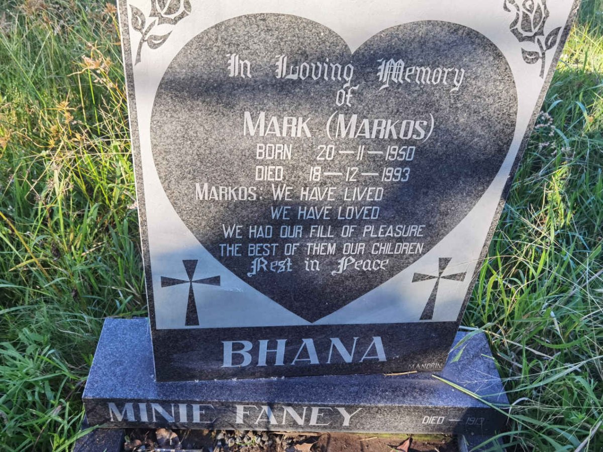 BHANA Mark 1950-1993 :: FANEY Minie -1913