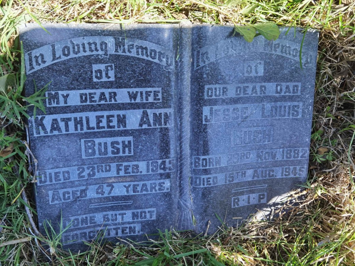 BUSH Jesse Louis 1882-1945 & Kathleen Ann -1945
