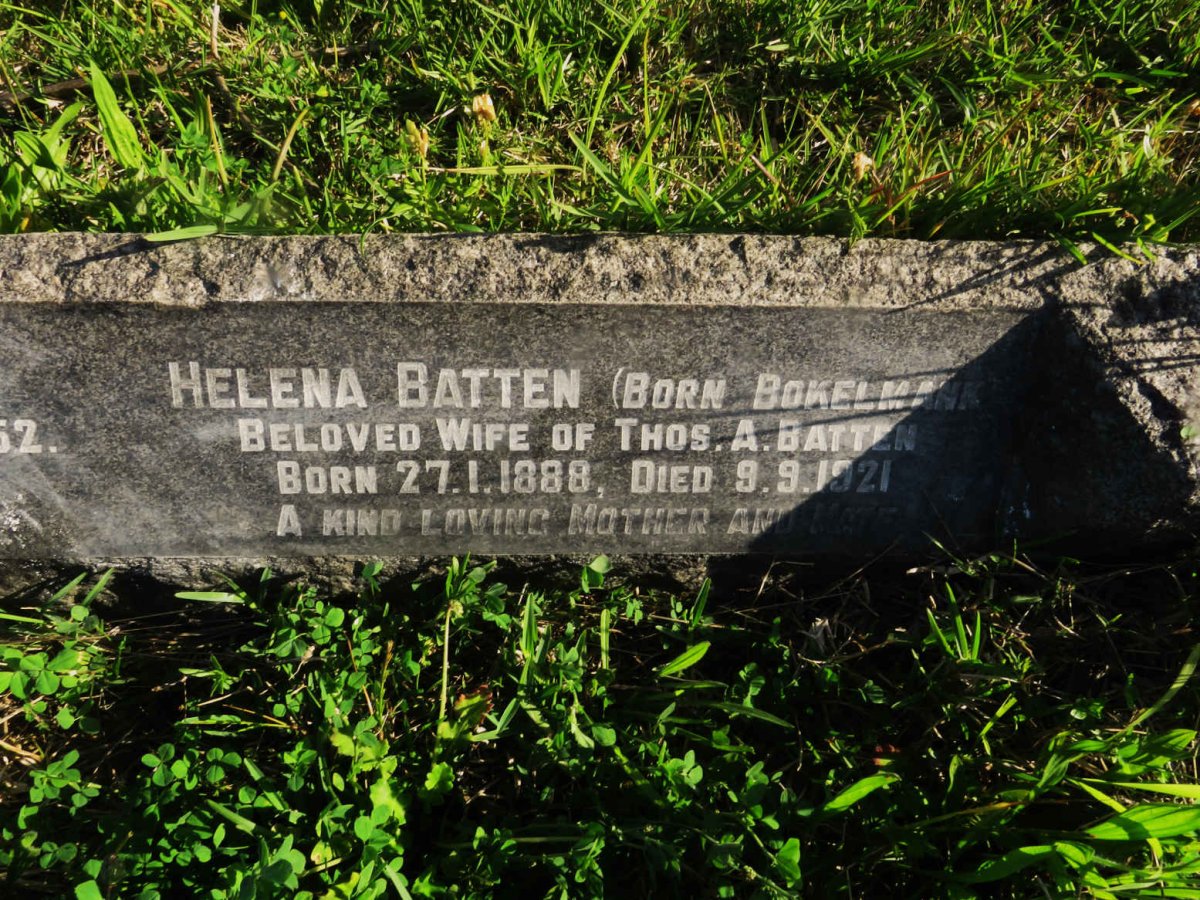 BATTEN Helena nee BOKELMANN 1888-1921