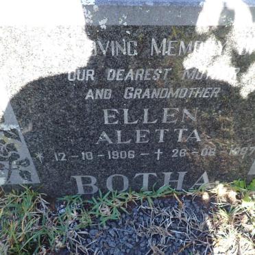 BOTHA Ellen Aletta 1906-1987