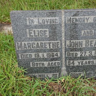 BEACH John -1964 &amp; Elise Margarethe -1964