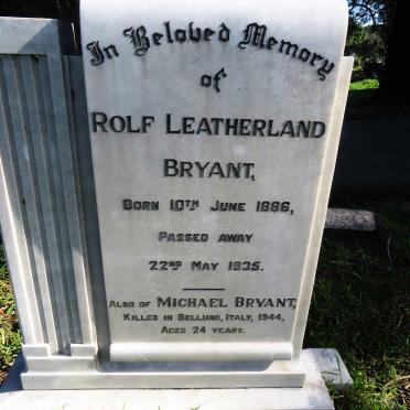 BRYANT Rolf Leatherland 1886-1935 :: BRYANT Michael -1944