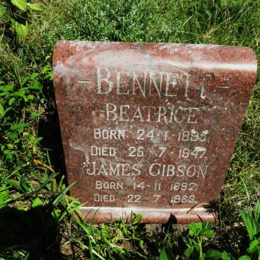 BENNETT James Gibson 1892-1963 & Beatrice 1899-1947