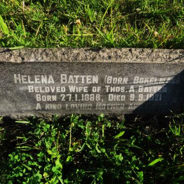 BATTEN Helena nee BOKELMANN 1888-1921