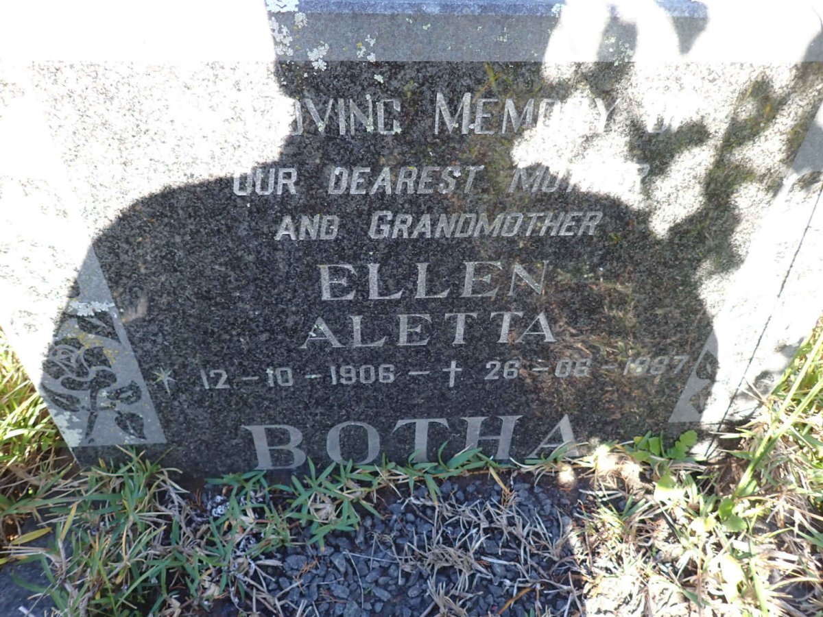 BOTHA Ellen Aletta 1906-1987