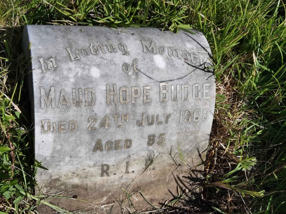 BUDGE Maud Hope -1968
