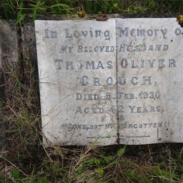 CROUCH Thomas Oliver -1930