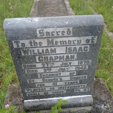 CHAPMAN William Isaac 1870-1945