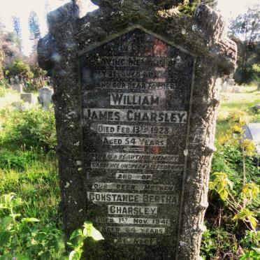 CHARSLEY William James -1928 & Constance Bertha -1941