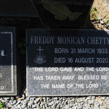 CHETTY Freddy Monican 1933-2020