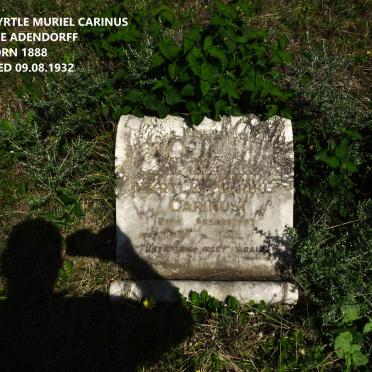 CARINUS Myrtle Muriel nee ADENDORFF 1888-1932