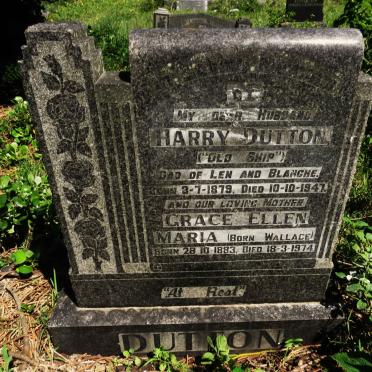 DUTTON Harry 1879-1947 & Grace Ellen Maria WALLACE 1883-1974