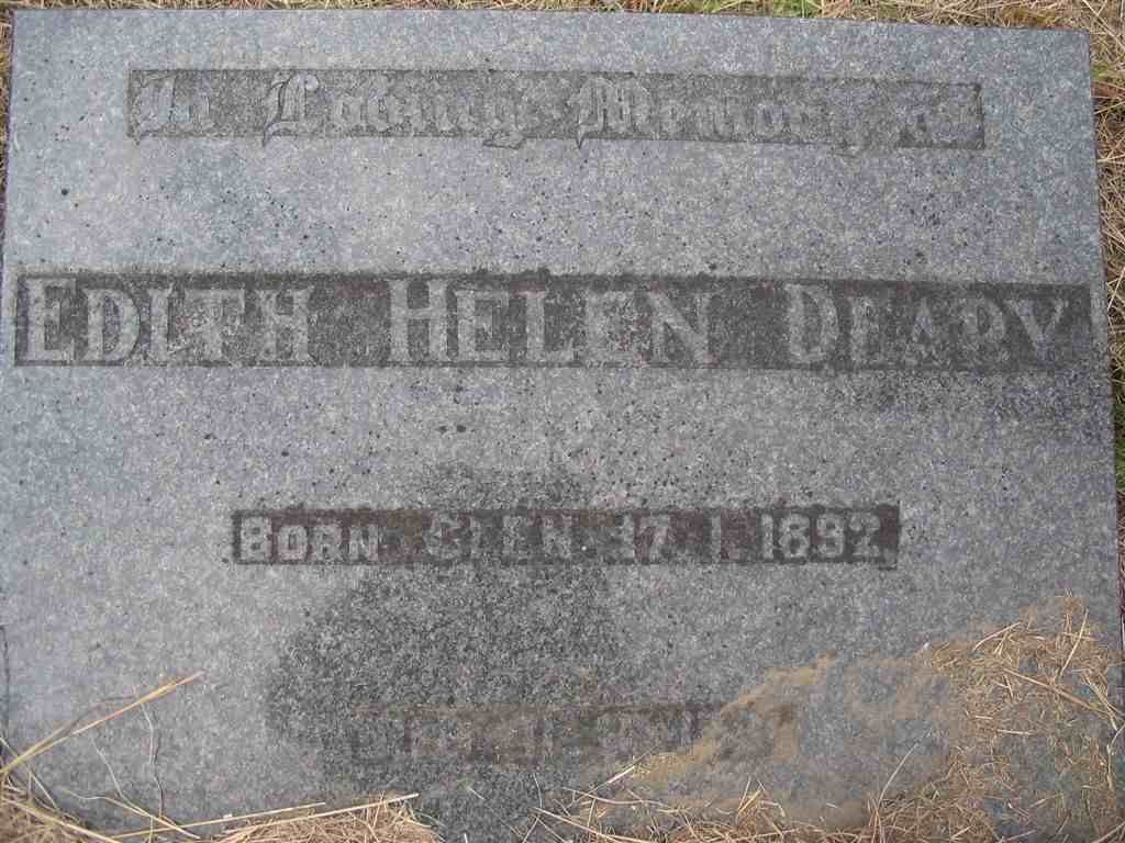 DEARY Edith Helen 1892-1981
