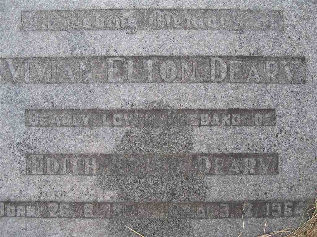 DEARY Vivian Elton 1891-1964
