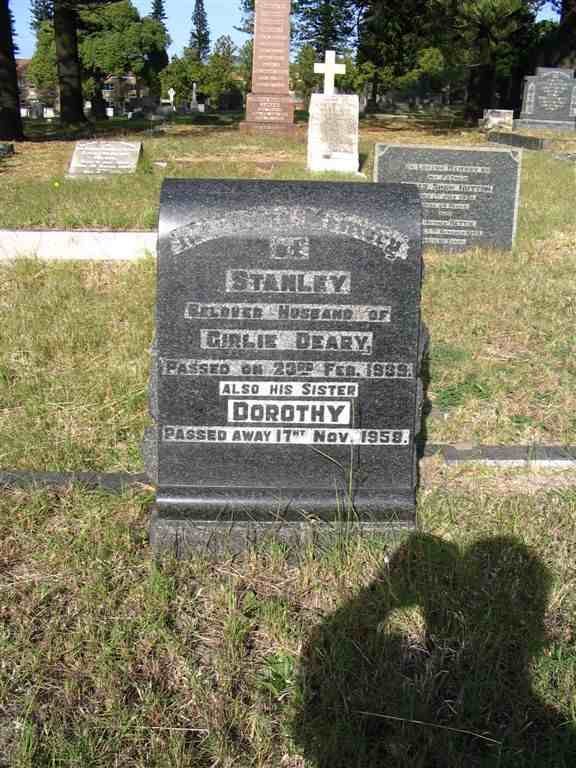 DEARY Stanley -1939 &amp; Dorothy -1958