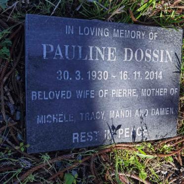 DOSSIN Pauline 1930-2014