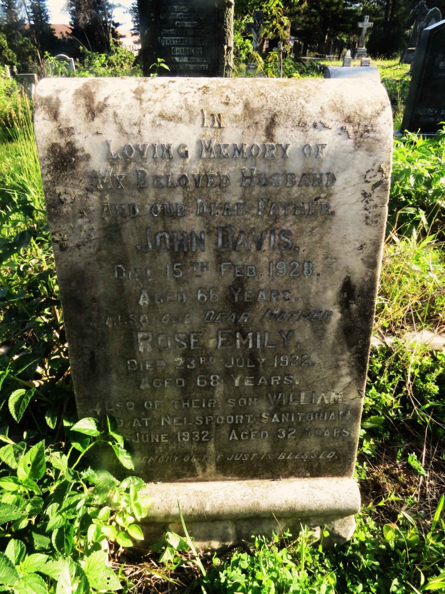 DAVIS John -1928 & Rose Emily -1932 :: DAVIS William -1932