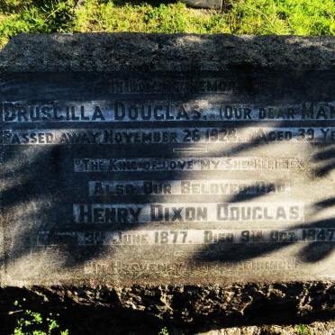 DOUGLAS Henry Dixon 1877-1947 & Druscilla -1928