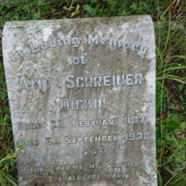 DICKIN Amy Schreiner 1871-1938