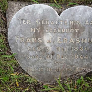 ERASMUS Frans J. 1880-1944